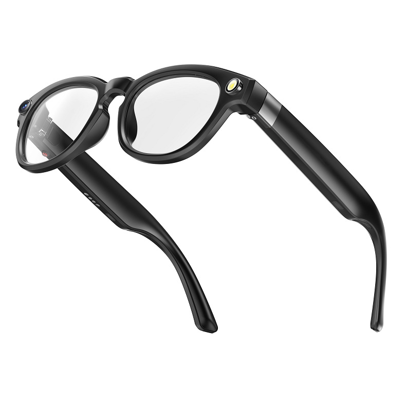 AI拍照800W蓝牙眼镜Q8识物教学翻译WiFi导航录像带相机防抖可穿戴