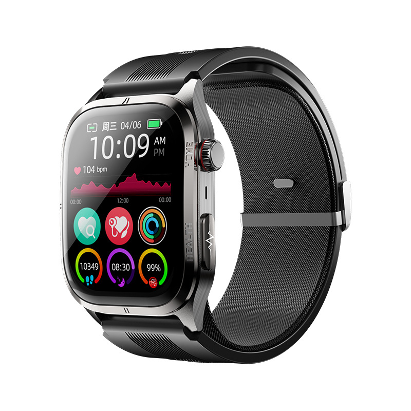 SH-12(Healthwear)气囊式真血压ECG心电图健康实时监测智能手表